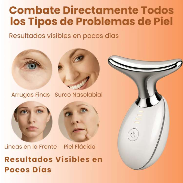 Masajeador Facial Con Luz Relájate mientras cuidas tu piel